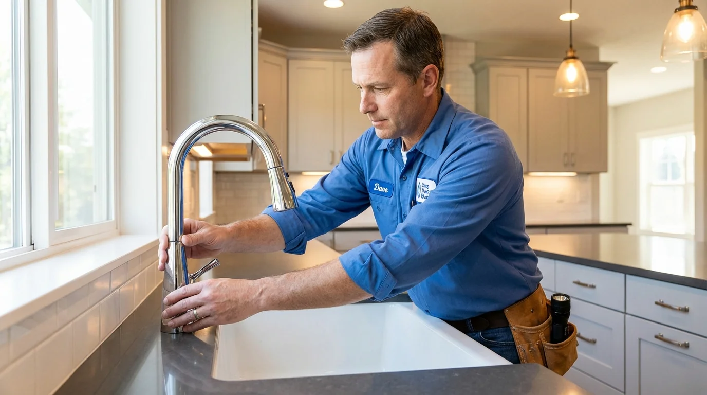 Kitchen faucet installation by Johns Plumbing LLC in Blanding