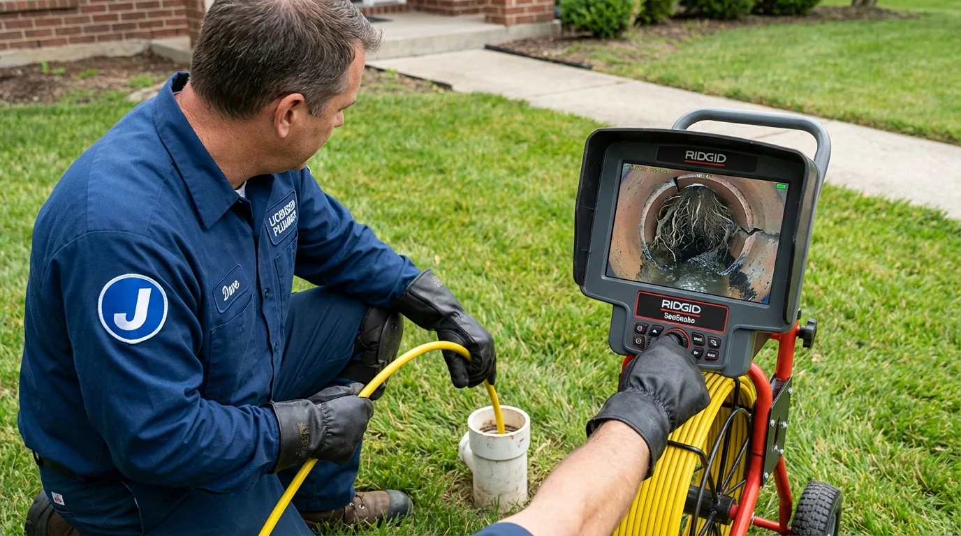 Sewer camera inspection being performed by Johns Plumbing LLC in Blanding